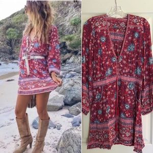 💋SOLD💋Spell Folktown Playdress Wine XS